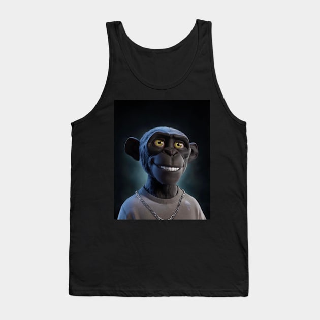 Digital Ape NFT 1 Tank Top by wayneflint